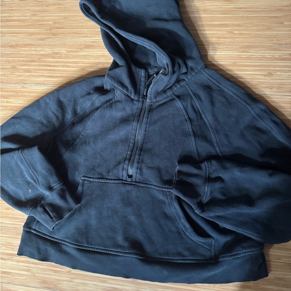 Lululemon Athletica Scuba blackHalf Zip size M/L